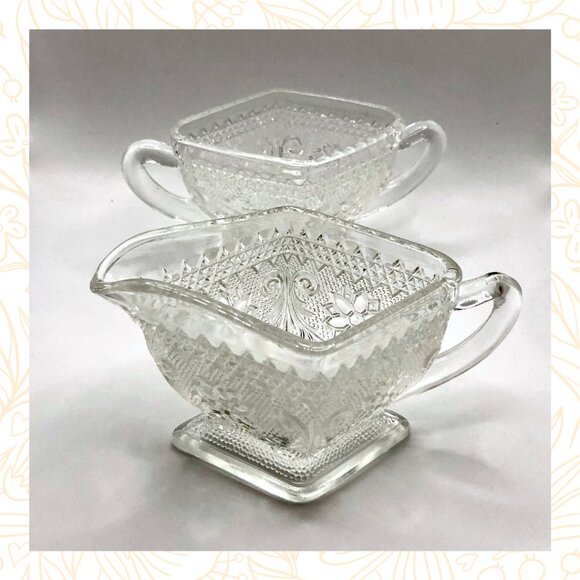 Indiana Glass Other - Vintage Tiara by Indiana Glass Creamer & Sugar Bowl